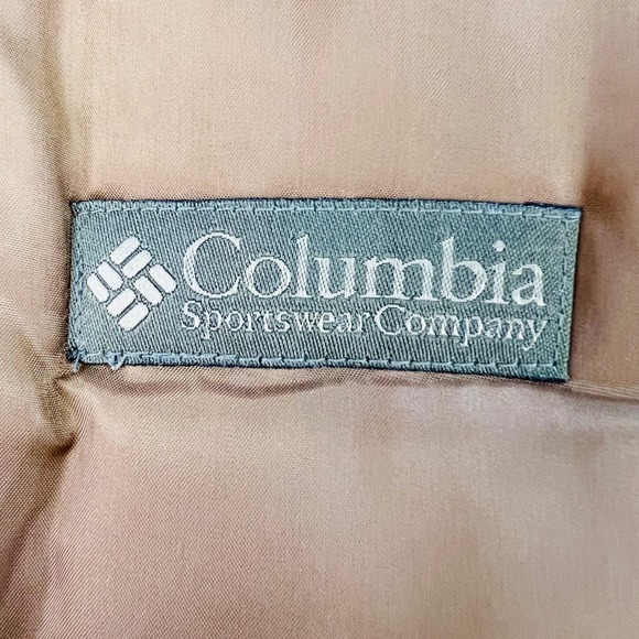 Columbia Jacket Mens Large Reversible Camo Duck Hunting Bomber Brown Nylon Down - Picture 9 of 11